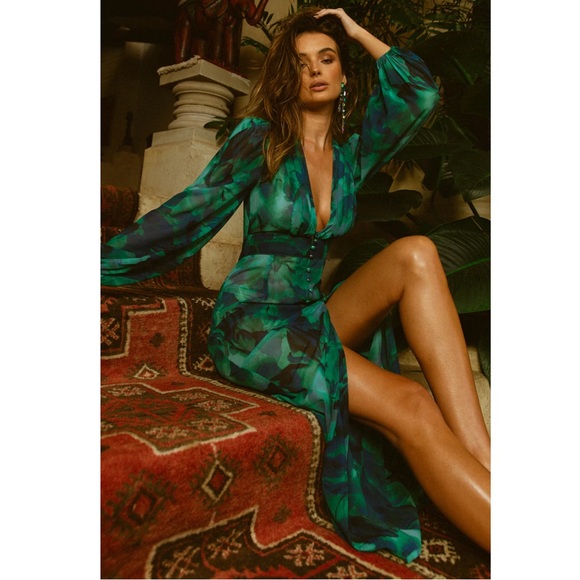 Runaway The Label Dresses & Skirts - Runaway Calista green floral dress